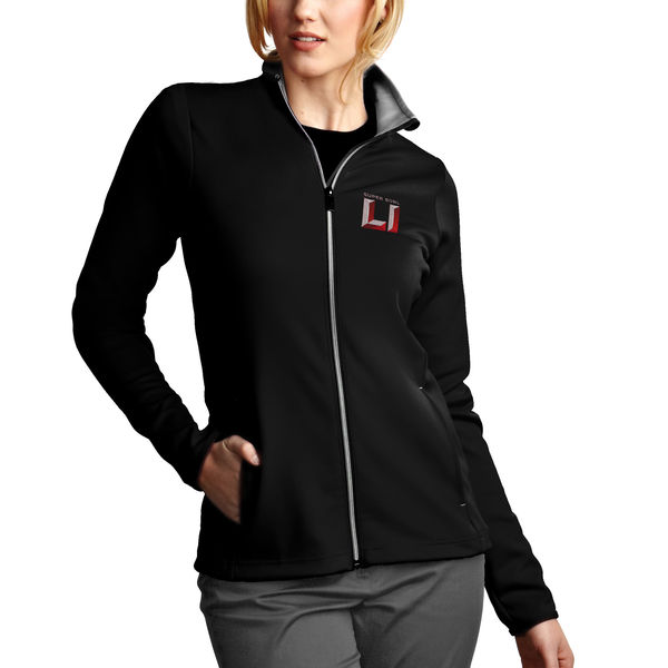 Antigua Women's Super Bowl LI Leader Full-Zip Pullover Jacket - Black